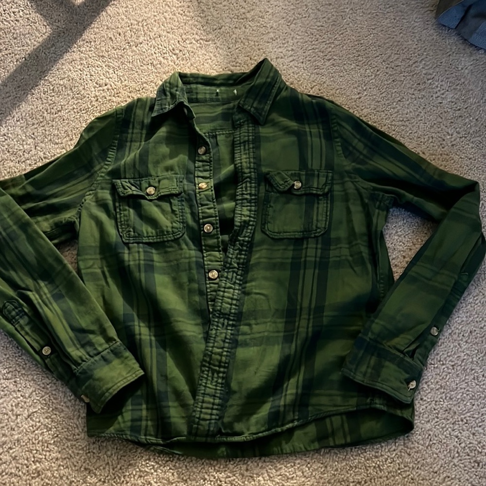 American Eagle Green Flannel